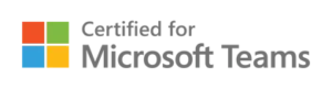 Certified_for_Microsoft_Teams_badge_transparentBG_Gray_RGB@1024x Certified for Microsoft Teams logo in white